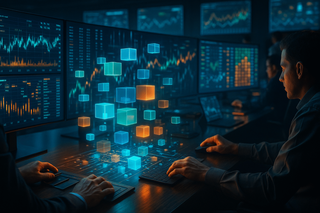 investidor de varejo observando no home broker o volume de negociacao de etfs na bolsa